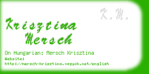 krisztina mersch business card